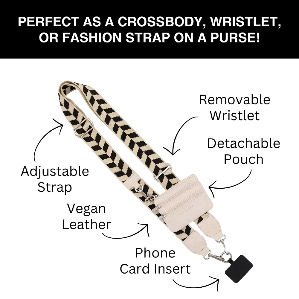 Clip & Go Phone Strap with Pouch
