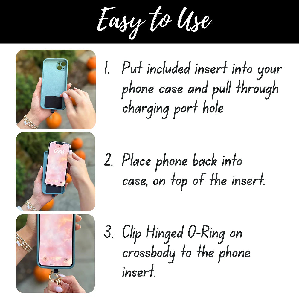 Clip & Go Phone Strap with Pouch