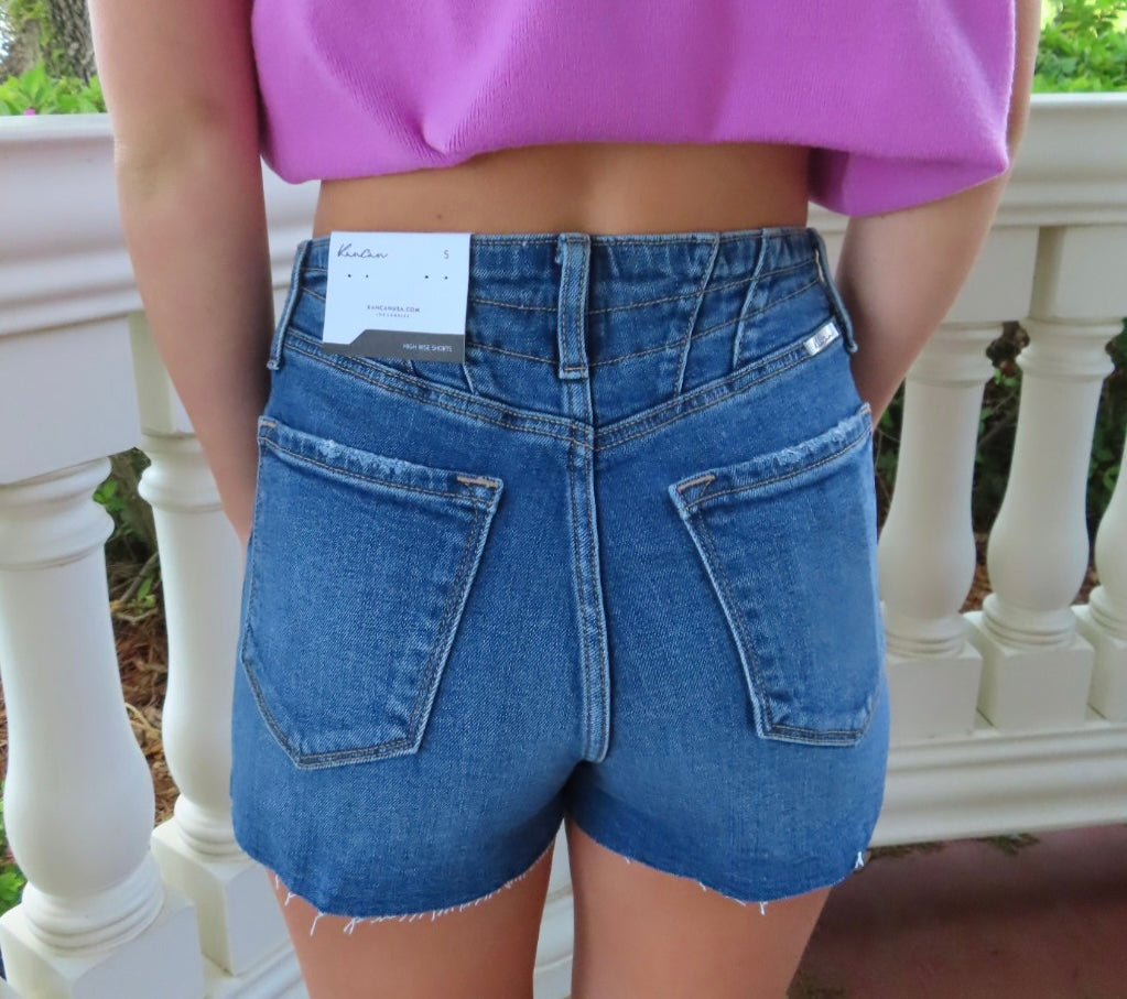 Kancan High Rise Denim Shorts