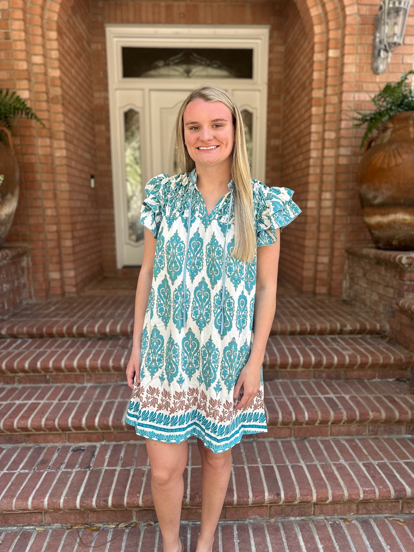 Flutter Sleeve Mini Dress