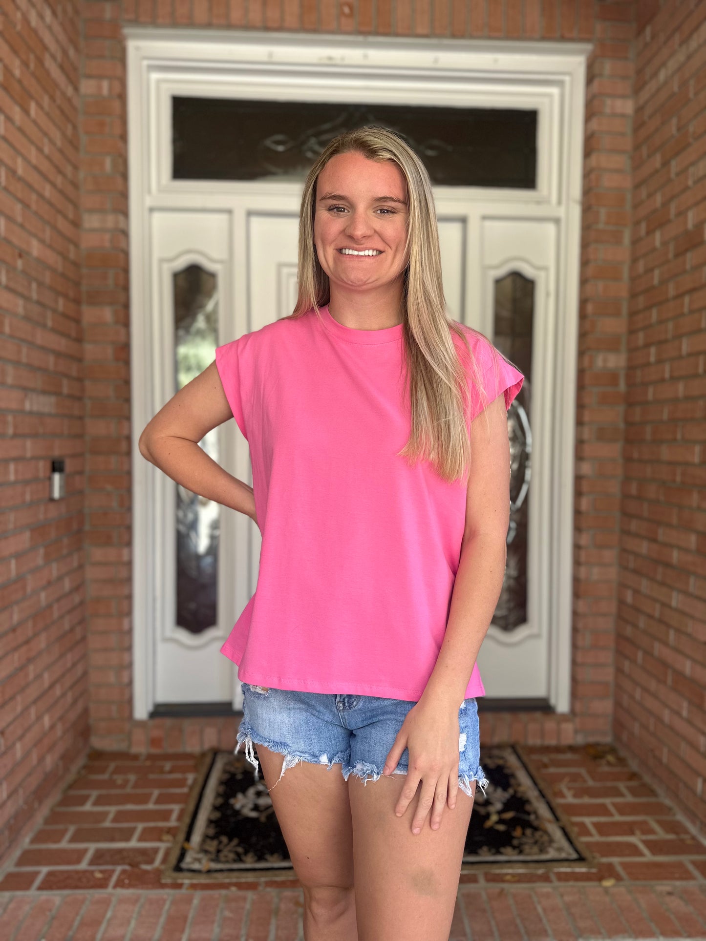 Short Sleeve Solid Top