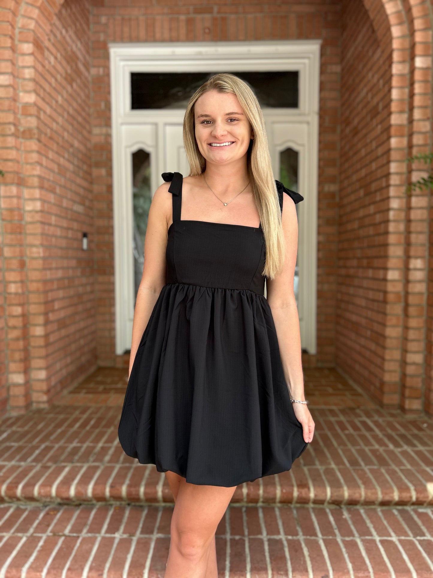 Bubble Hem Mini Dress