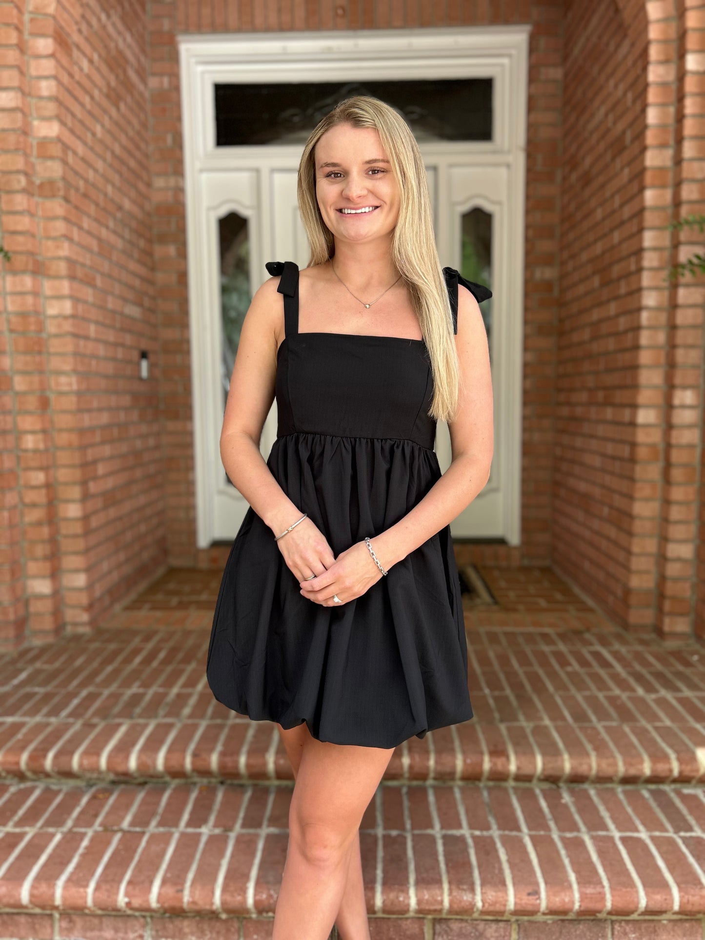 Bubble Hem Mini Dress