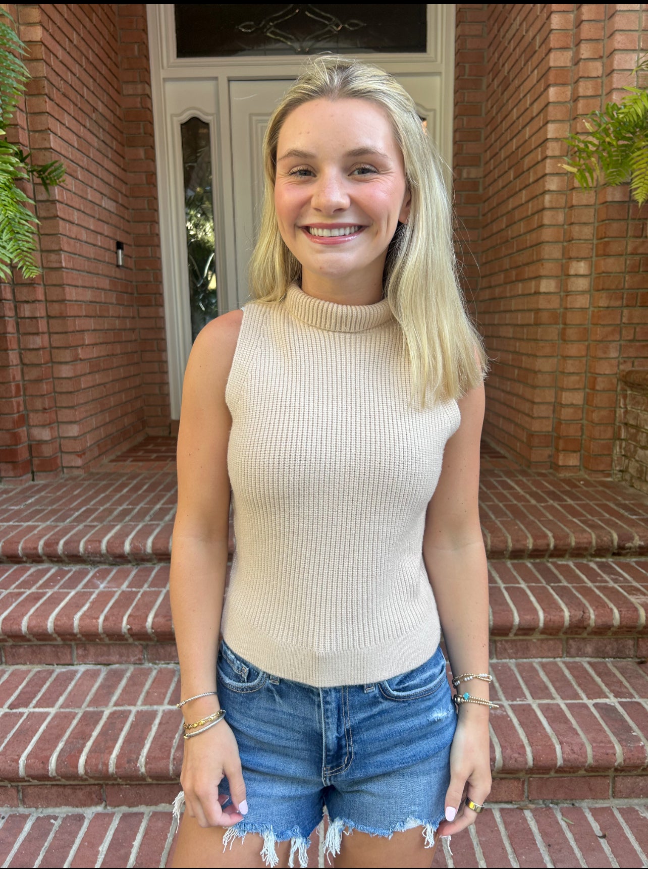 Mock Neck Knit Sweater