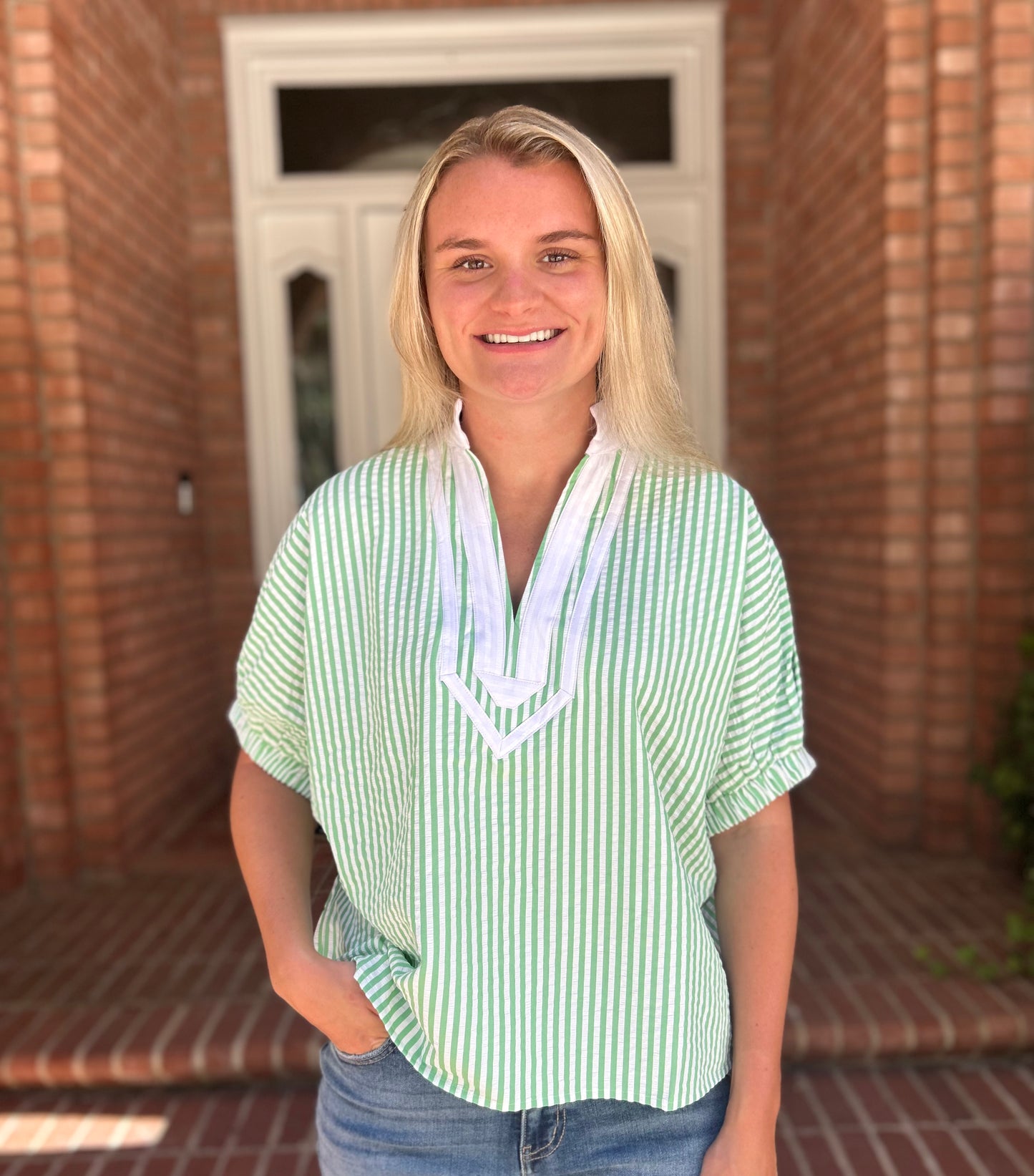 Seersucker Blouse