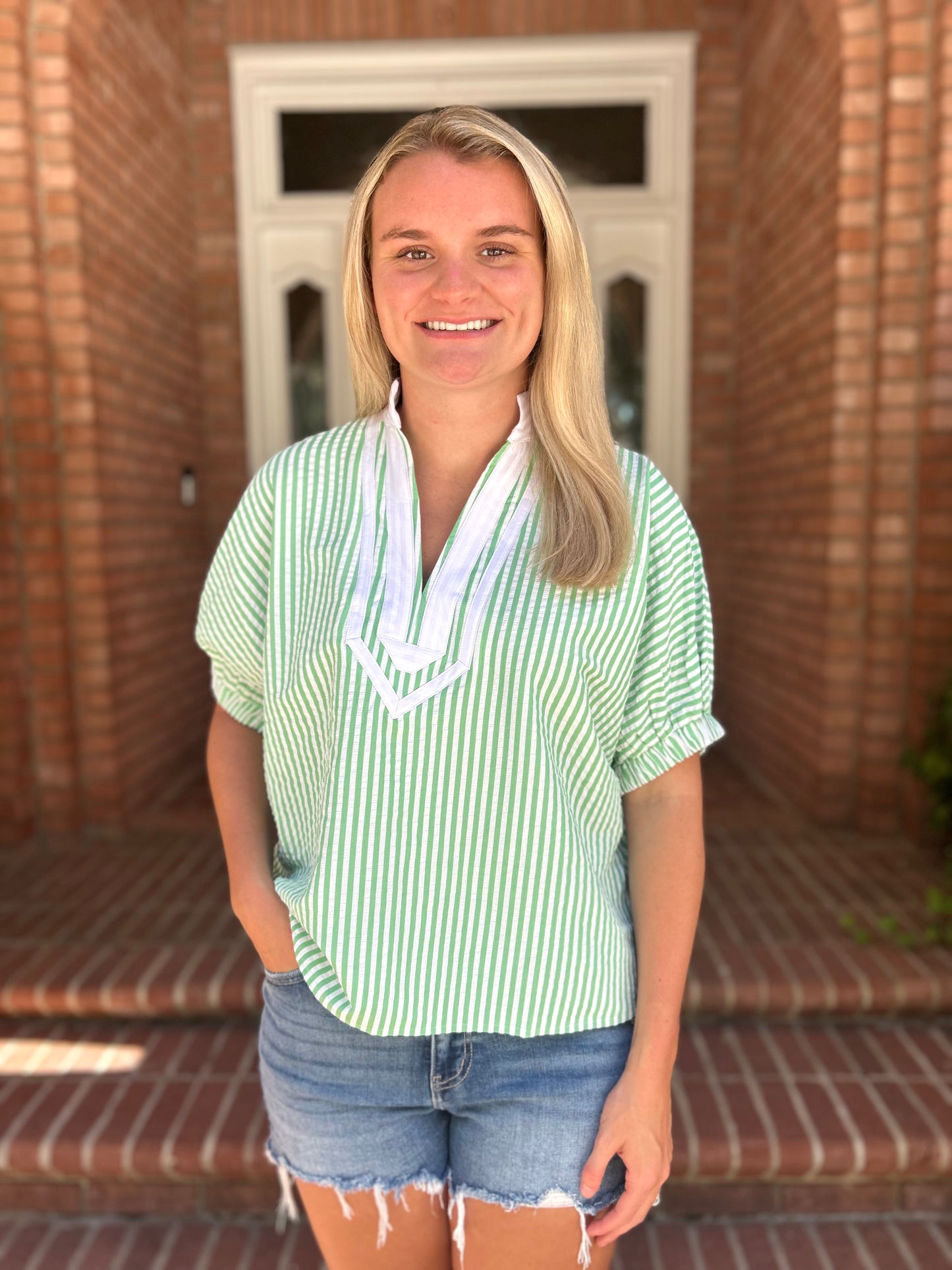 Seersucker Blouse