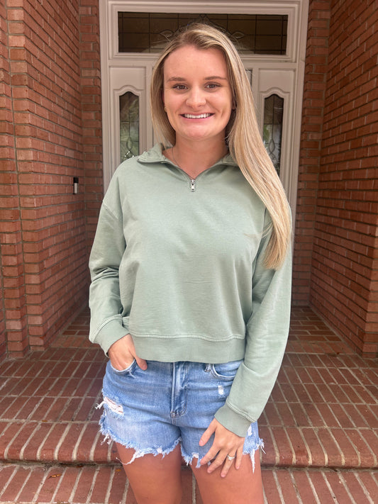 Double Zero Half Zip Pullover